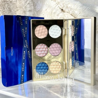 New STILA Blue Realm Velvet Eye Shadow Palette, Gold Brick Limited Edition - Image 1 of 4