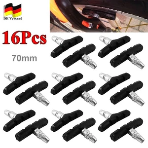 16x Fahrrad V-Brake Bremsbeläge V-Break Bremsschuhe Bremsklötze 70mm Fahrrad MTB - Bild 1 von 12