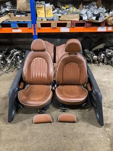 MINI CABRIO R52 Sidewalk Malt Brown Interior Seats with Door Cards 52107138469 - Picture 1 of 9