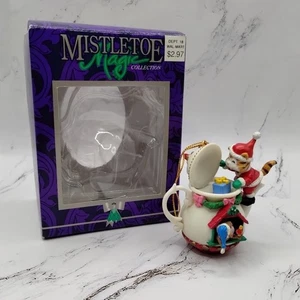 De Colección Muérdago Gatito Mágico Gato Papá Noel Ratón Tetera Adorno de Navidad - Imagen 1 de 18