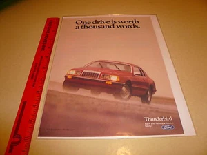 Ford Thunderbird T-Bird Red Coupé Werbung Vintage - Bild 1 von 1