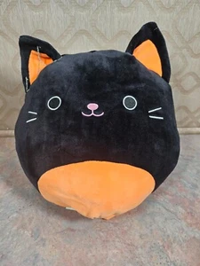 Squishmallows Pumpkin Black Orange Cat Flip A Mallow Halloween Reversible - Picture 1 of 15