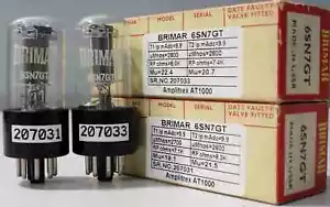 6SN7GT Brimar Clear Glass Made In USSR Amplitrex Tested 1 MP #207031/33 - Picture 1 of 9