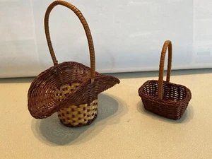 2 Geflochtene Körbchen Form Korbschale Deko Korb - Bild 1 von 5