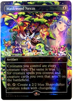 MTG Maskwood Nexus (Double Rainbow Foil) Secret Lair Commander Deck 1904 NM - Image 1 of 4