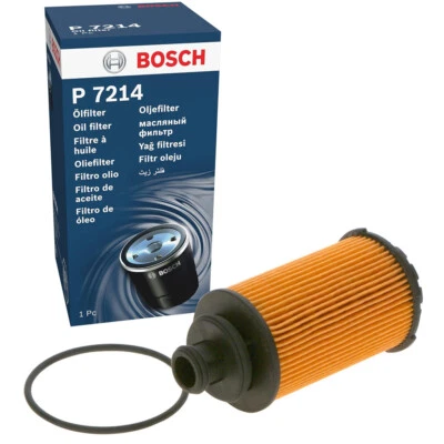 Bosch Oil Filter Insert For Vauxhall Insignia Zafira Antara 2.0 CDTi F026407214 - Image 1 of 4