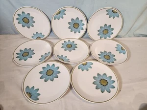 NORITAKE PROGRESSION Up-Sa Daisy Salad Plates, Set of 8 NICE! - Picture 1 of 16