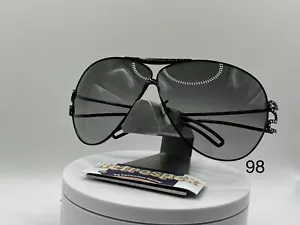 Vintage Y2K Sunglasses Giant Rhinestone Aviator Style Vogue OEM Sun Lenses - Picture 1 of 10