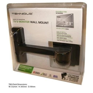 Support Mural TV Inclinaison TEKNIQUE LCD LED Pivotant Écran Plat Bras TB03 - Bild 1 von 1