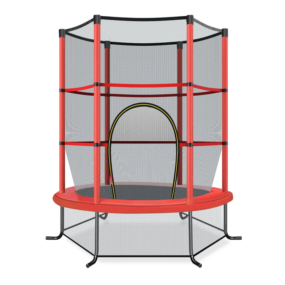 Kinder Trampolin Jumping Fitness Gartentrampolin Rundtrampolin Ø140cm - Bild 1 von 1