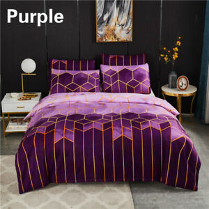 Duvet Cover Purple Geometric, Peri Home Cut Geo King Duvet Cover In Lilac Color