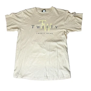 Vintage Tweety Bird Changes T-shirt Double Sided 1995 Yellow Back Graphic - Picture 1 of 13