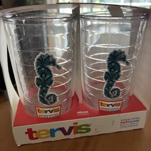 Tervis Becher 16 Unzen 2er Set Seepferdchen Design - Bild 1 von 5