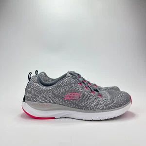 Skechers Ultra Groove Gray Pink Athletic Comfort Running Shoes Women's Size 7.5 - Picture 1 of 10
