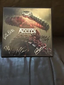 vinyl records- Accept- Too Mean To Die - Strictly Limited Green/Red , New Signed - Picture 1 of 12
