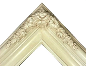 3.25" White Wash Ornate Classic Picture Frame Wedding B6WW gallery frames4art - Picture 1 of 4