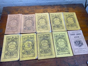 10 Issues Old Farmer's Almanac 1870-1879 Complete Decade Robert B. Thomas Boston - Picture 1 of 17