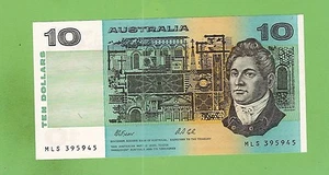 #D177.  AUSTRALIAN UNCIRCULATED 1991 TYPE FRASER / COLE TEN DOLLAR MLS 395945 - Picture 1 of 2
