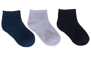 Boys Girls Toddler Children Kids Cotton Short Pressure-Free Trainer Socks 3Pairs