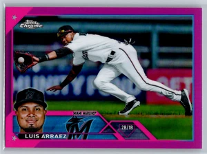 Luis Arraez 2023 Topps Chrome Pink Refractor #47 Miami Marlins - Picture 1 of 2