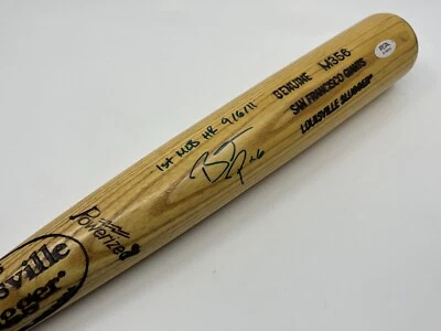 Brett Pill 1st HR SF Giants Signed Autograph Louisville Slugger Bat PSA DNA *15 - Image 1 of 4