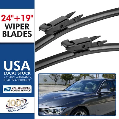 OEM Quality Windshield Pair 24"&19" Wiper Blades For BMW 340i xDrive 2016-2018 — 第 1/4 张图片