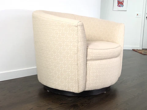 Mid Century Vintage Vlladimir Kagan Swivel Lounge Chair Cover