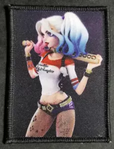 Parche de sublimación Harley Quinn Batman Jokers Sidekick aprox 2,5x3,5" - Imagen 1 de 1