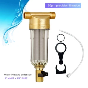 Prefilter Whole House Water Sediment Filter Purifier System Stainless Steel Mesh - Picture 1 of 12