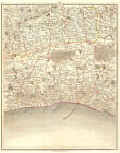 Surrey/Sussex.Sevenoaks Guildford East Grinstead Worthing Brighton.Cary 1794 Map