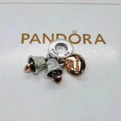 Pandora charm pendente campane nuziali "Just Married"  782592C01 - Immagine 1 di 4