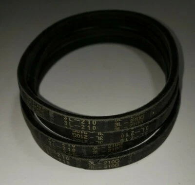  Dayton Premium V-Belts 3L210/3L210G (Lot of 4) 3/8" x 21" For Fans, Lawn Mowers - Image 1 of 4