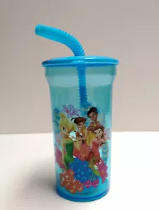 DISNEY FAIRIES TINKERBELL Tumbler 14 oz. Lid, Straw Water Juice Cup Home Travel - Picture 1 of 5