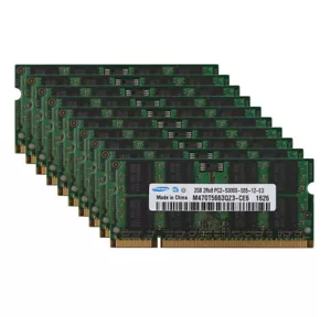 Samsung 2GB 2 GB PC2-5300S DDR2-667Mhz 200pin SODIMM Laptop RAM PC5300S Lot Kit - Picture 1 of 14