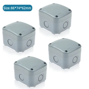 Caja de conexiones al aire libre de EE. UU. IP66 impermeable a prueba de polvo 86 × 74 × 62 mm 4 piezas - Imagen 1 de 10