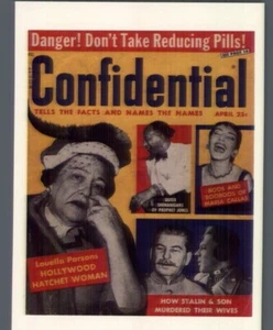 Hollywood Rivista Riservata Trading Card Giallo Giornalismo Vintage - Foto 1 di 2