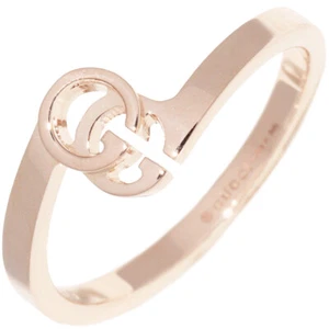 GUCCI Ring GG Running 750 K18 RG Rose Gold #10 /US 5 authentic - Picture 1 of 4