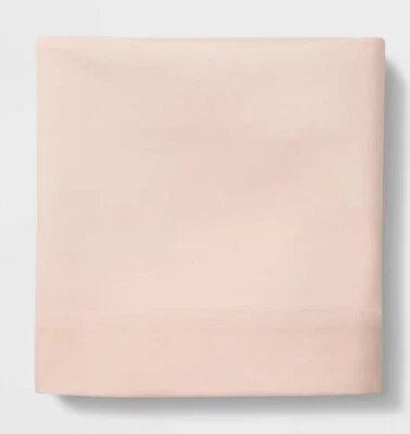 Sábana plana de microfibra sólida doble Pillowfort separada en solo melocotón NUEVA Foto 1 de 4