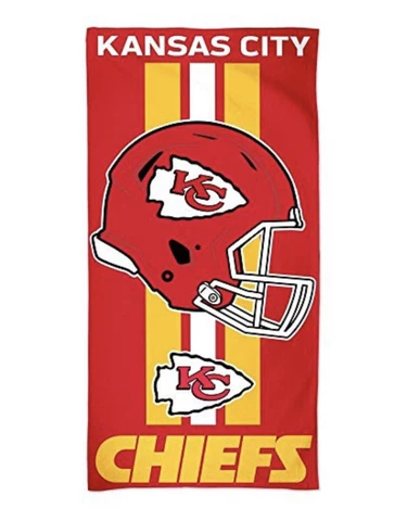 Brand New NFL Kansas City Chiefs Full Size Beach & Home Decor Towel 30" X 60" Cover