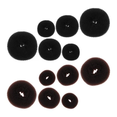  12 Pcs Elastico Per Capelli Sfera Creatore Di Chignon Accessori Panini - Immagine 1 di 4
