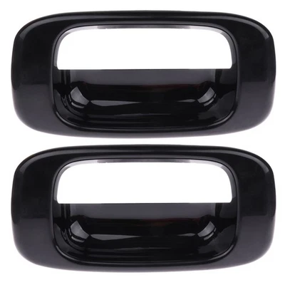 2x REAR TAILGATE HANDLE BEZEL TRIM For Chevrolet Silverado 1500 Classic GMC Foto 1 de 4