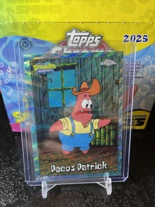 2025 Topps Chrome SpongeBob Aqua Wave Refractor /75 Pecos Patrick - Bild 1 von 1