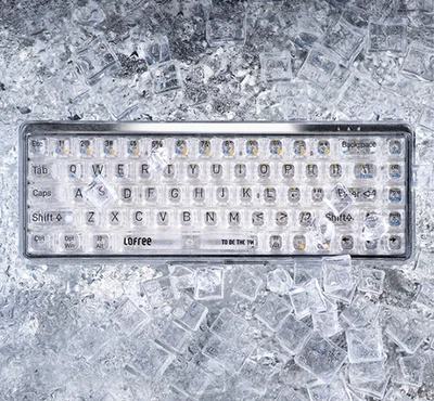 Lofree 1% Transparent Wireless Mechanical Keyboard with Bluetooth & Type-C Wired - Image 1 of 4