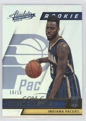 2015 Panini Absolute Rookies Spectrum Gold /10 Rakeem Christmas #195 Rookie RC - Image 1 of 2