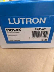 Lutron N-600-W Incandescent Dimmer NEW - Picture 1 of 2