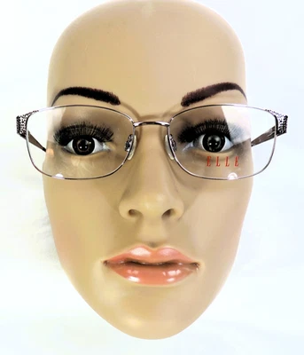 Monturas de gafas de diseño ELLE EL 13408 rosa borde completo 53-16-135 mm estuche incluido Foto 1 de 4