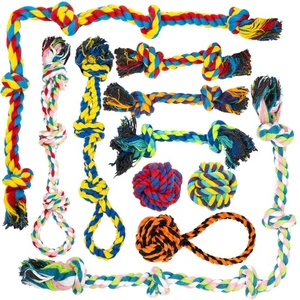 Fur & Bone 10 Pcs Dog Toys - All Breeds Indestructible Dog Toy - Chew Toys for - Picture 1 of 5