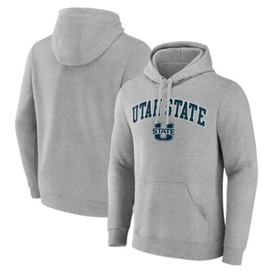 Grauer Utah State Aggies Campus Pullover Hoodie für Herren - Bild 1 von 3