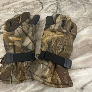 White Water Outdoor Camo Hunting Gloves Gore-Tex Realtree Hardwood - Picture 1 of 4