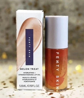 FENTY Skin~Melon Treat~Hydrating+Strengthening Lip Oil~5.6ml/0.19oz~Full Sz~NIB~ - Image 1 of 4